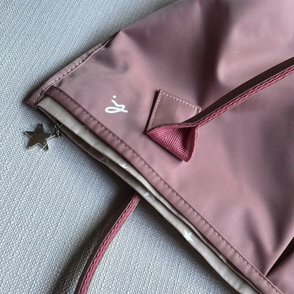 Agnes b voyage tote bag dusty pink color made in Japan